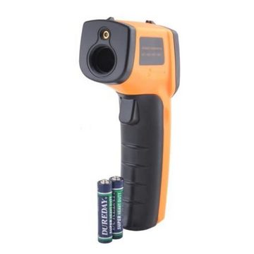 ISO TRADE Lasermessgerät Laserthermometer, (Komplett-Set, 1 St., -50°C 380°C Pyrometer Messgerät), Infrarot Digital IR Thermometer mit Laser