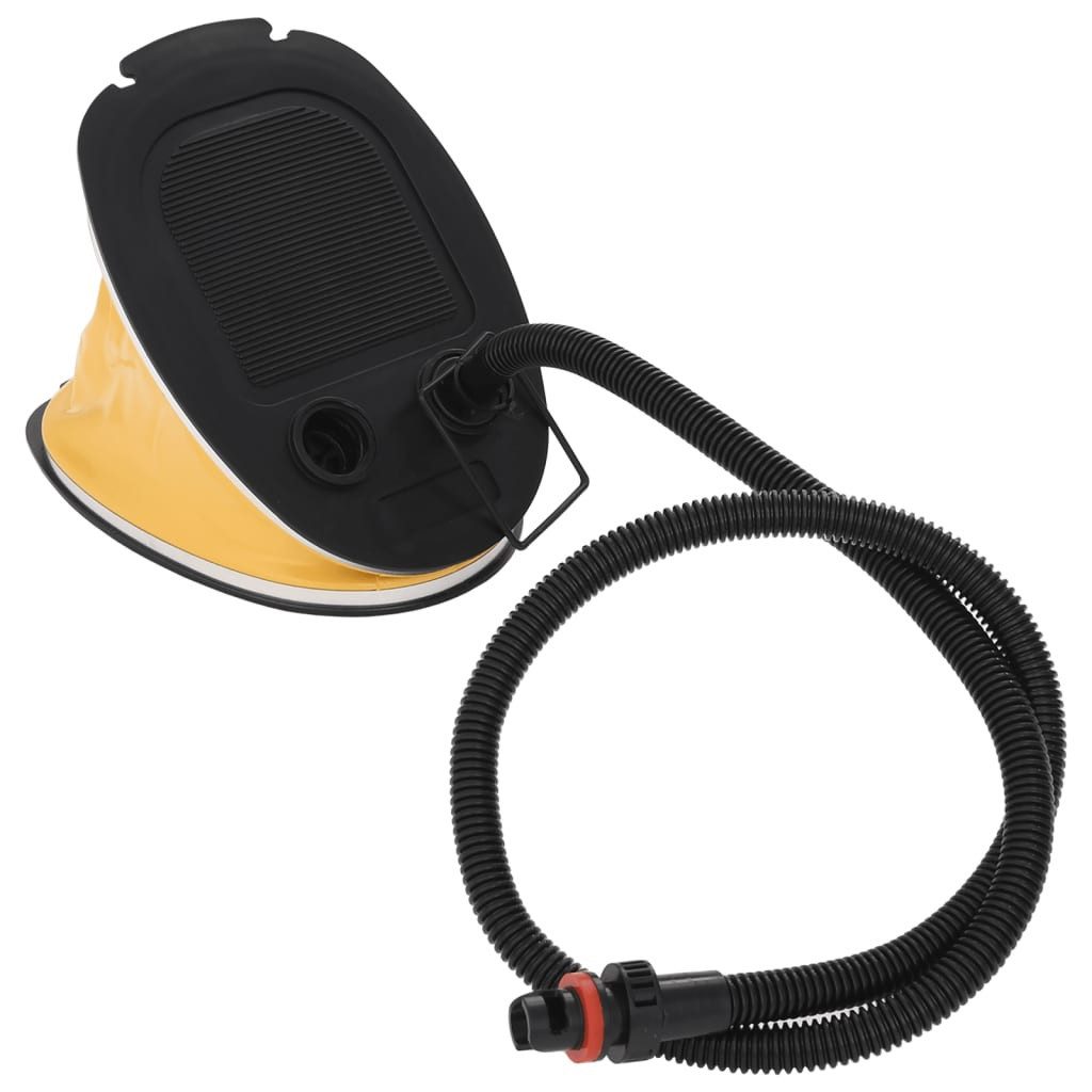 vidaXL Fußpumpe, 26x18 cm PP und PE Grau und Gelb