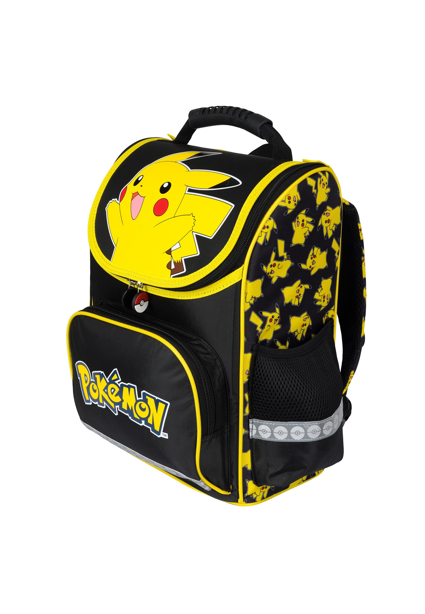 POKÉMON Schulranzen Pikachu Schulranzen für Jungen – Ergonomischer Tornister, mit reflektierenden Details