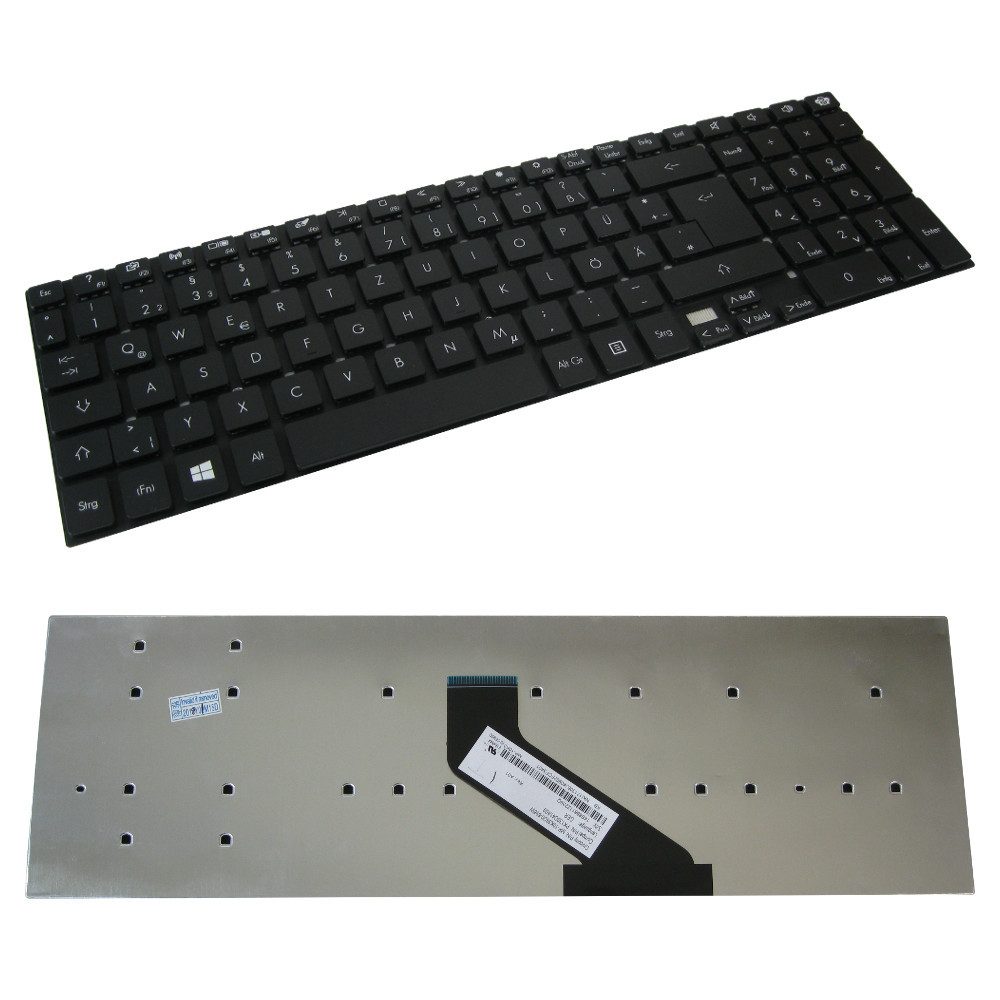 Trade-Shop Ersatz passend für Acer Aspire V3-771 V3-771-6410 V3-771-6621 V3-771G Tastatur (Tastenbelegung: Deutsch, QWERTZ / Farbe: Schwarz)