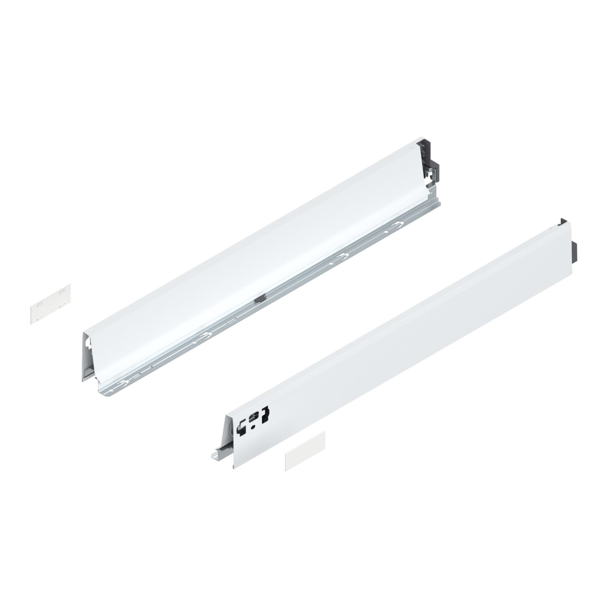 blum Teleskop-Vollauszug Blum TANDEMBOX Zarge, Höhe M 83 mm, NL 650 mm, links/rechts, für TANDE