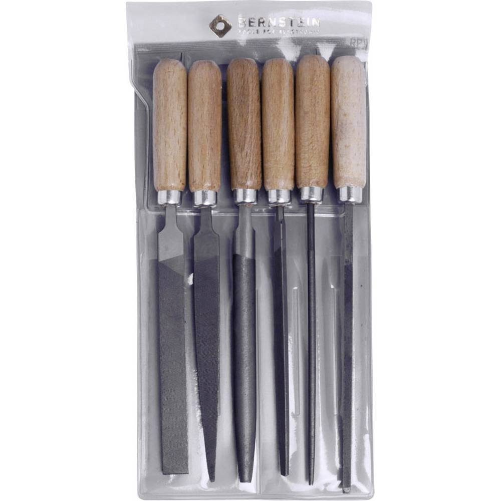 BERNSTEIN TOOLS FOR ELECTRONICS Feile Schlüsselfeilen-Set mit Holzheft im Etui 6tlg 5-240
