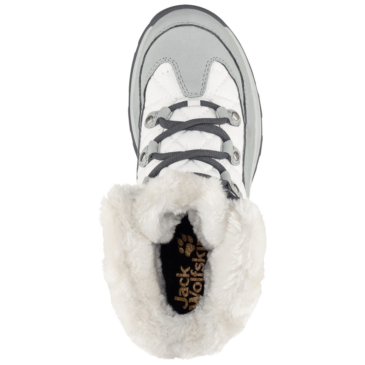 Jack Wolfskin Aspen Mid Texapore (wasserdicht) weiss/grau Damen Winterstief günstig online kaufen