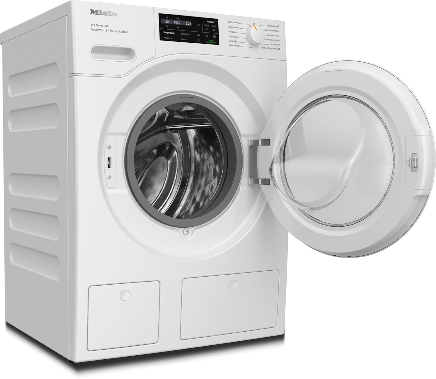 Miele Waschmaschine WSJ883 WCS PWash&TDos&Steam, 9 kg, 1600 U/min, Automatische Waschmitteldosierung, 25 Jahre Motorgarantie