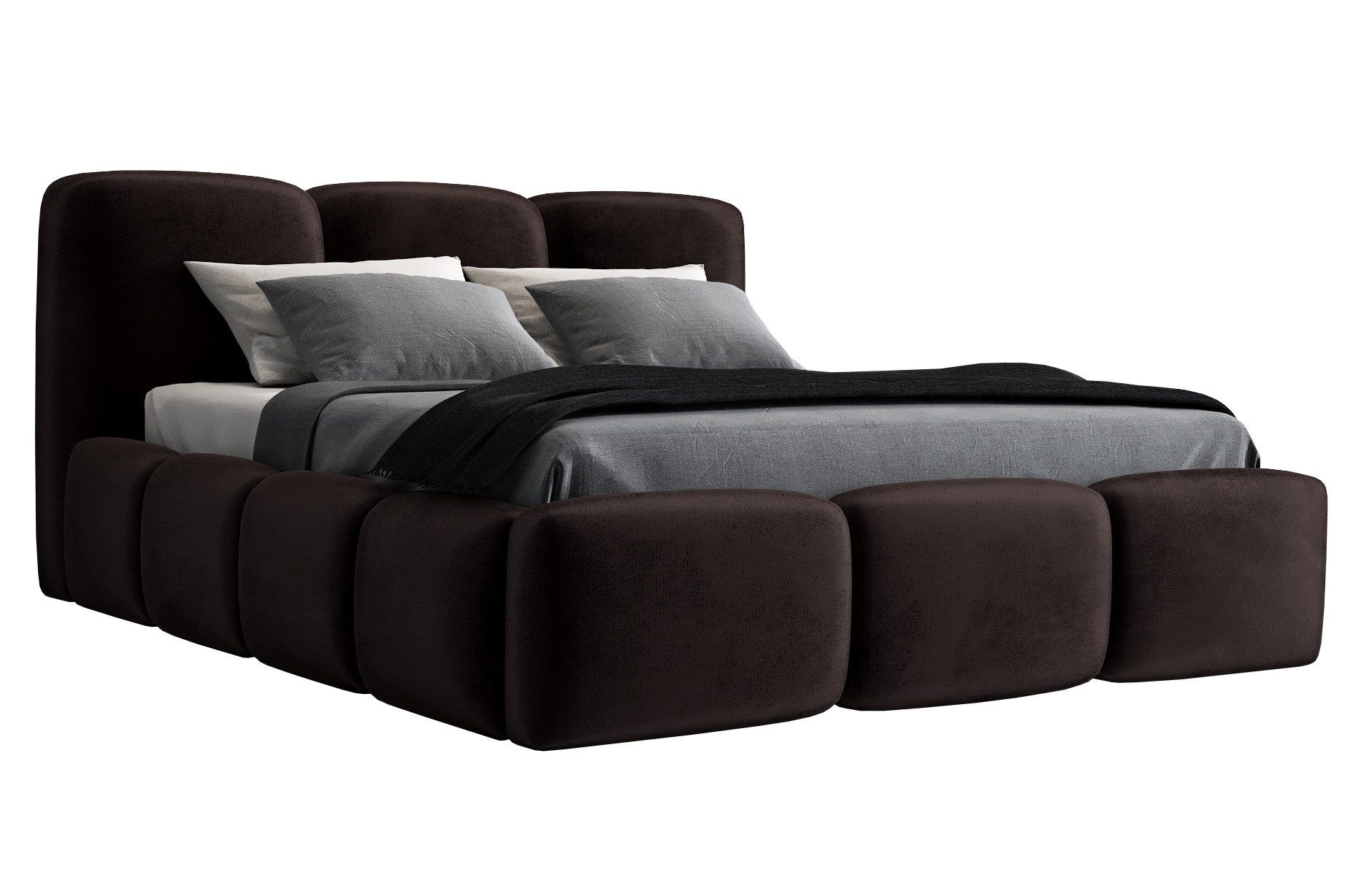 A&J MöbelLand GmbH Polsterbett STAR-OM mit Bettkasten und Lattenrost (Bett mit Kopfteil. Lattenrost und Bettkasten Inclusive! Viele Varianten zur Auswahl – wählen Sie Größe und Farbe!, TOP ANGEBOT), Länge: 220 cm Höhe Kopfteil: 100 cm