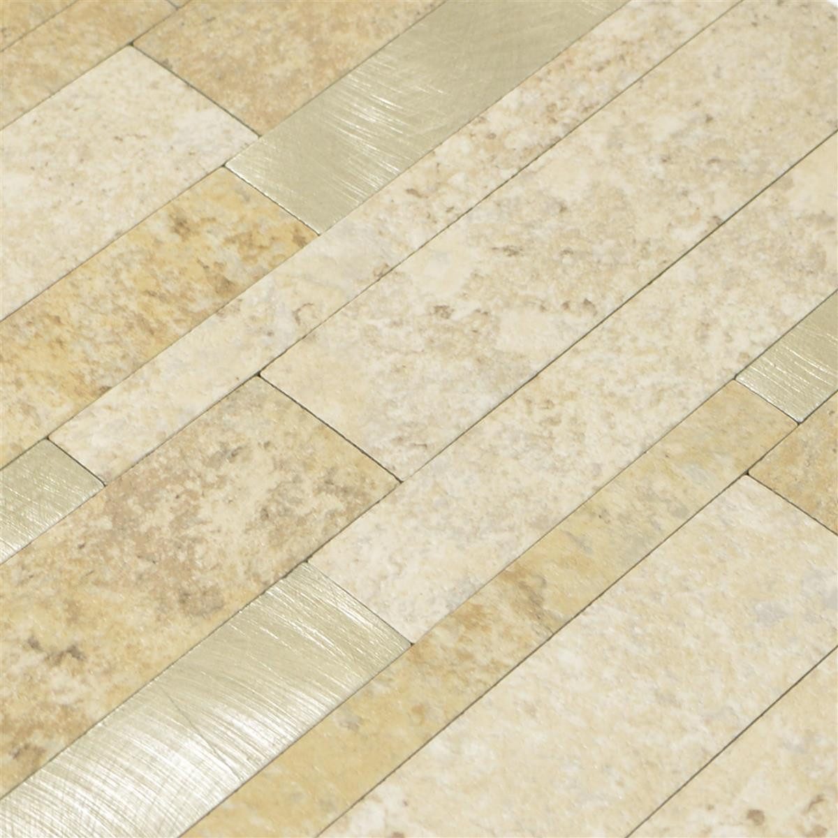Mosafil Mosaikfliesen Vinyl Mosaikfliesen Mirbach Selbstklebend, Vinyl 30.000x30.000, gold-beige