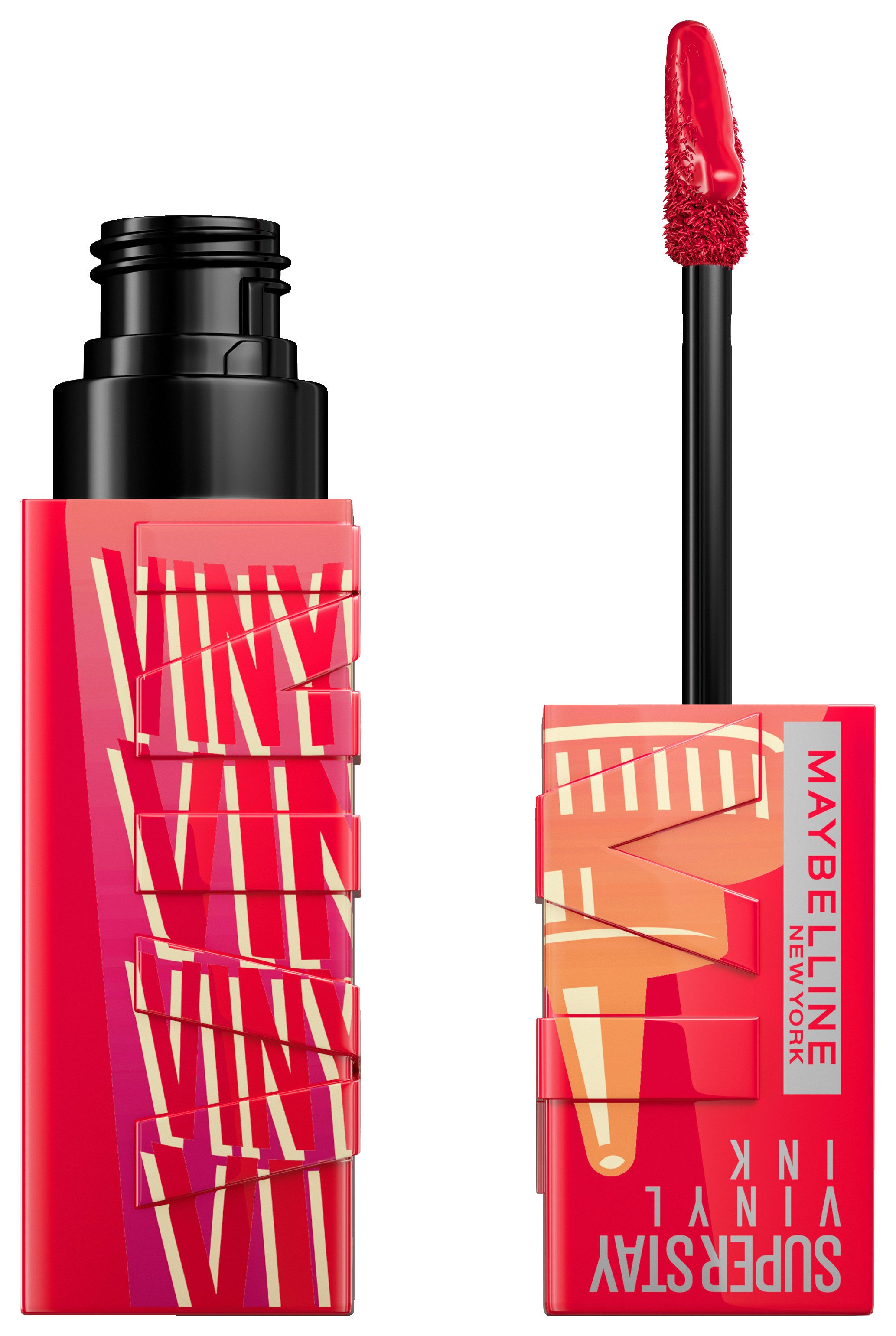 MAYBELLINE NEW YORK Lippenstift SUPER STAY VINYL INK, mit mattem Finish, flüssige Textur, bis zu 16h Halt