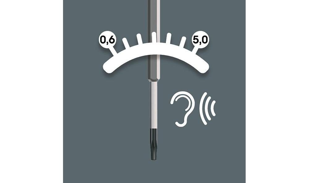 Wera Bit-Schraubendreher Drehmomentschraubendreher TX 300 Nm 1,2 8 fest