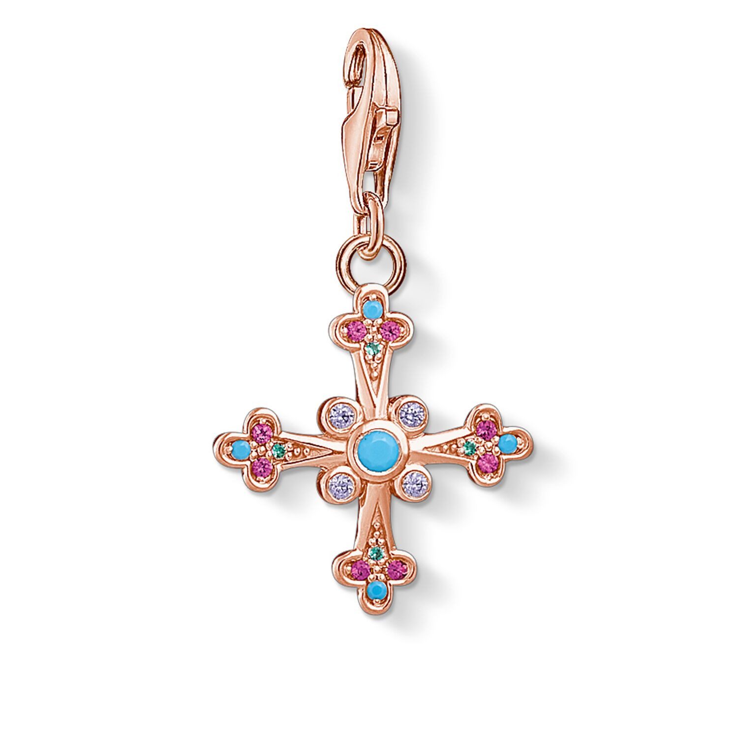 Charm-Einhänger Viktorianisches Kreuz