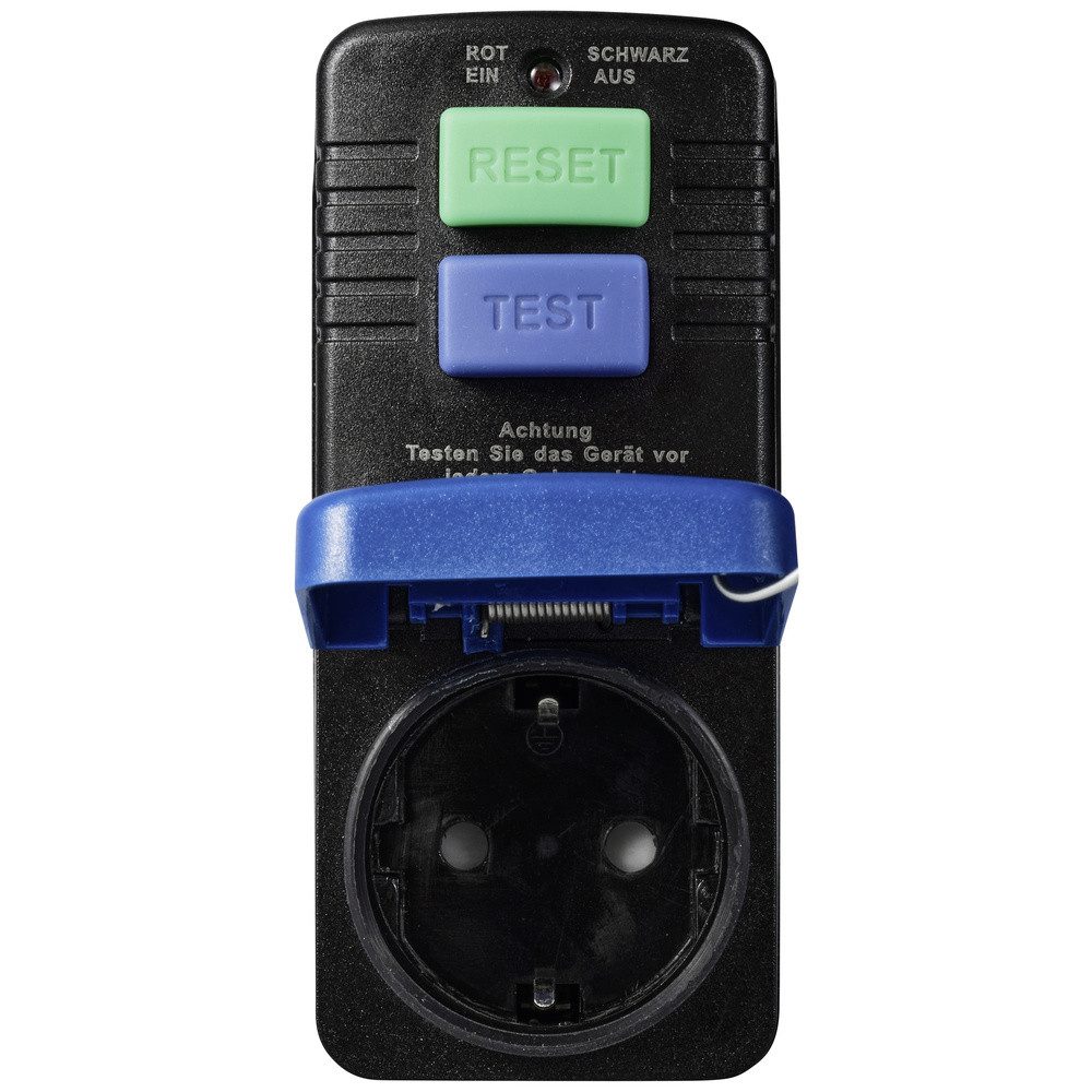 Sygonix Personenschutzstecker Sygonix SY-5732396 Personenschutz-Zwischenstecker 230 V/AC Schwarz I