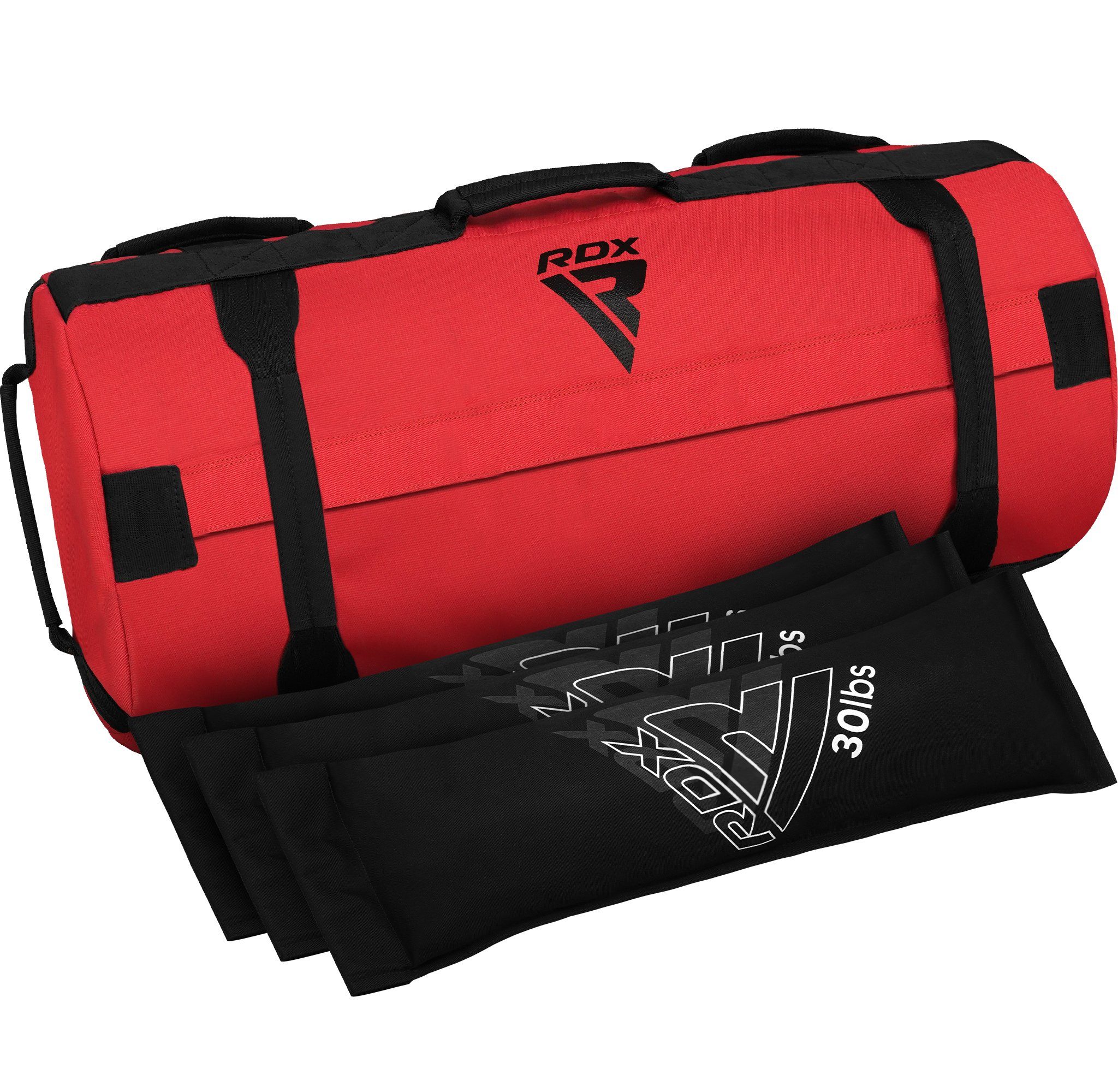 RDX Sports Gymbag RDX Sandbag Power Bag für Krafttraining mit Griffen und Reißverschluss