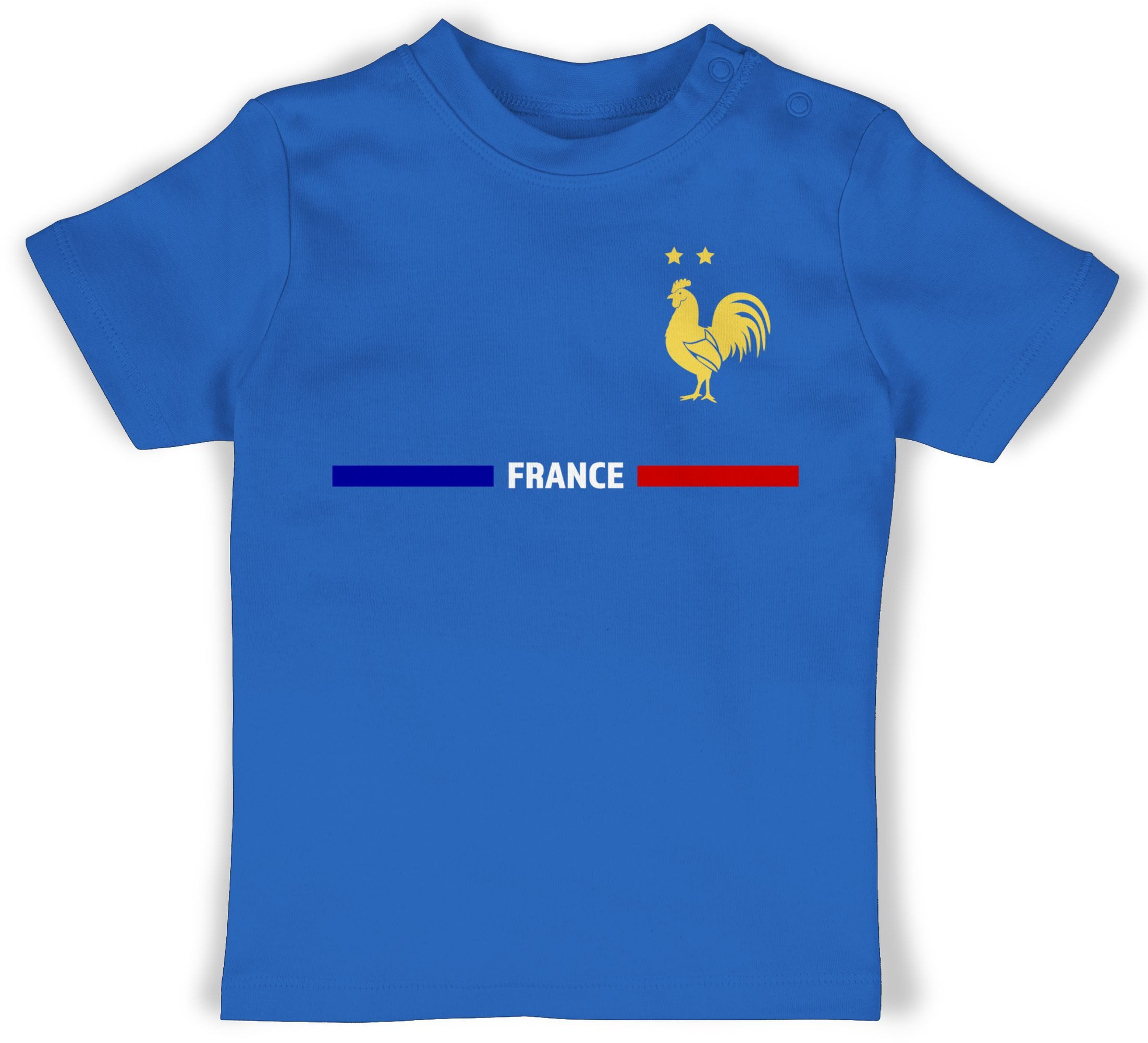 Shirtracer T-Shirt Frankreich Trikot Wappen, France mit Stolz, Französisches Fan-Motiv 2024 Fussball EM Fanartikel Baby