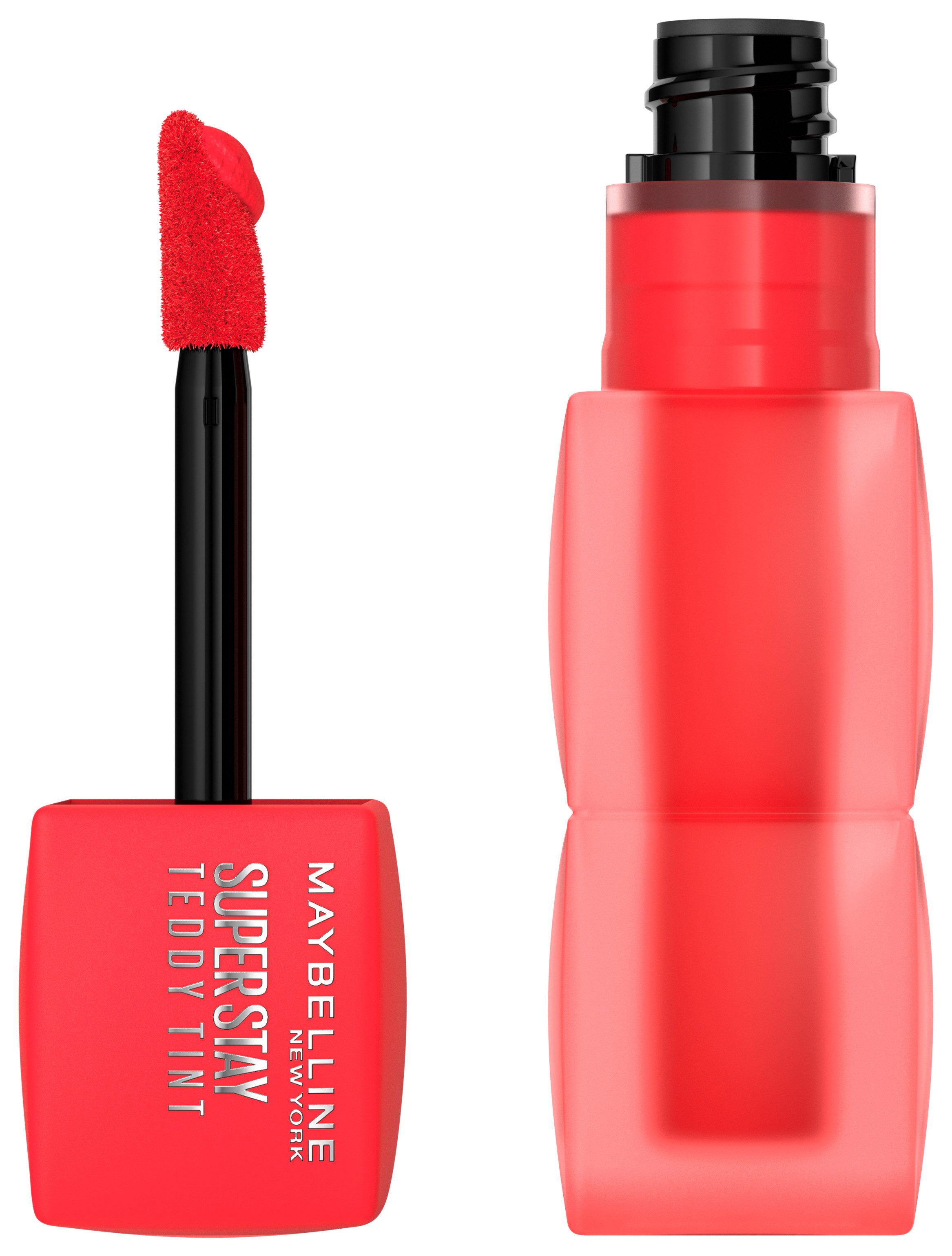 MAYBELLINE NEW YORK Lippenstift SUPER STAY TEDDY TINT LIPPENSTIFT, mit weichem Teddy-Applikator