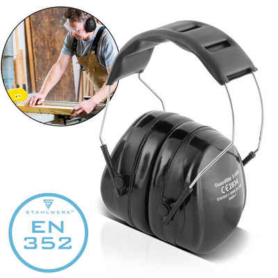 STAHLWERK Schutzhelm Kapsel-Gehörschutz EN352 Lärmschutz, Gehörschutz, Kopfhörer, Überkopf-Ohrschützer, PSA für Agrargewerbe