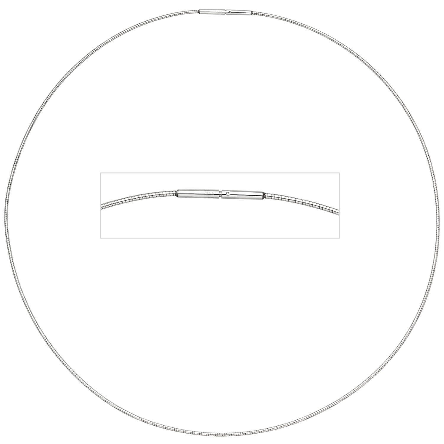 Schmuck Krone Edelstahlkette 1mm Halsreif Edelstahl günstig online kaufen