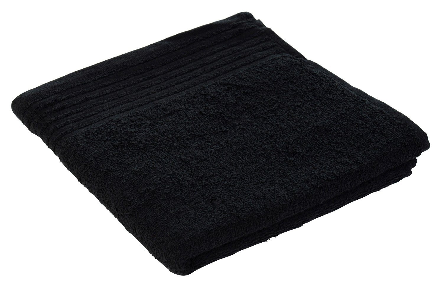 Baumwolle °C x cm, Schwarz, HAMBURG, trocknergeeignet 50 bei Handtuch 60 waschbar (1-St), Unifarben, Gözze 100 und