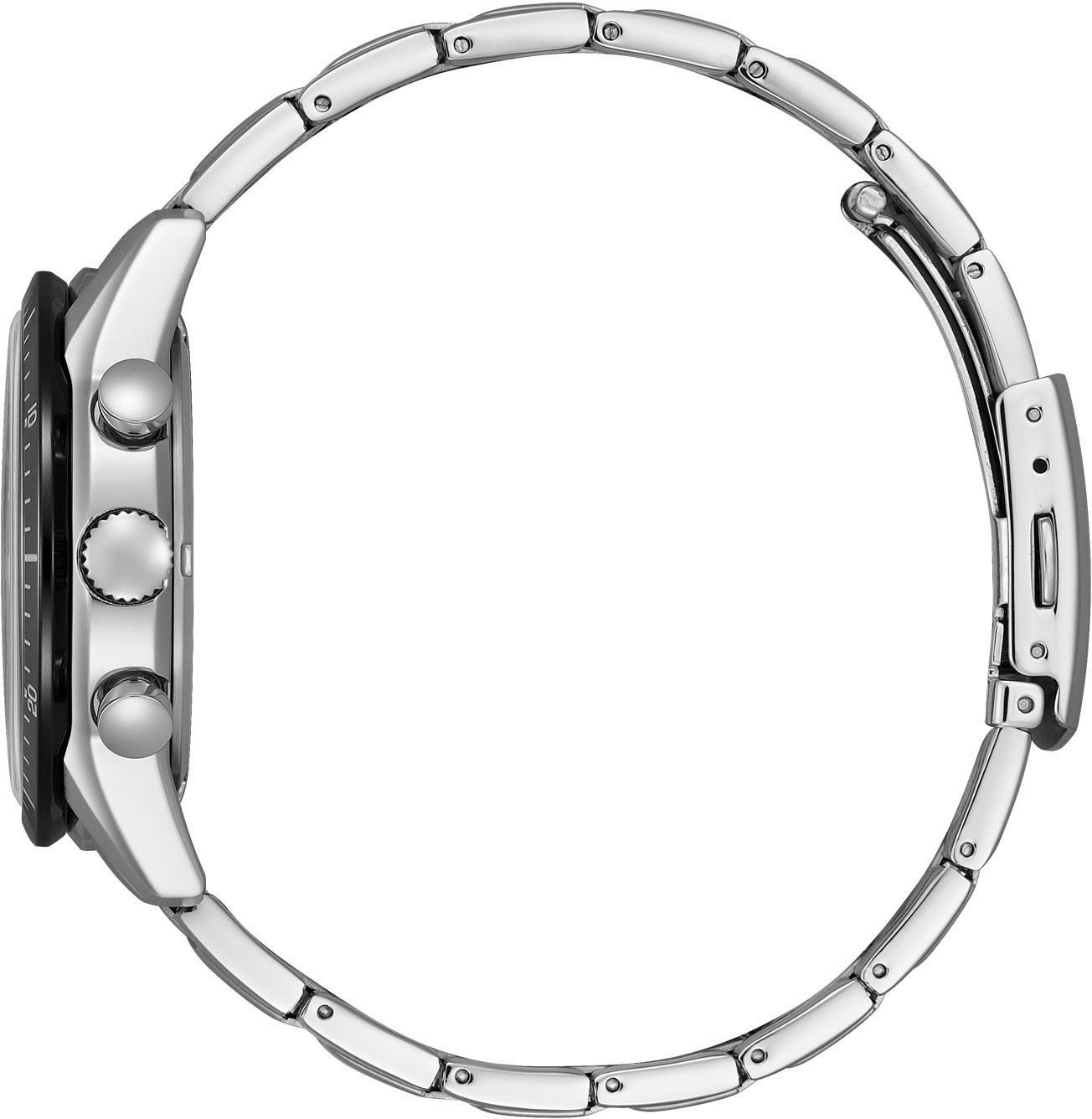 Citizen Chronograph CA4624-56L, Armbanduhr, Solar,Herrenuhr,Edelstahlarmband,analog,Tag,Stoppfunktion