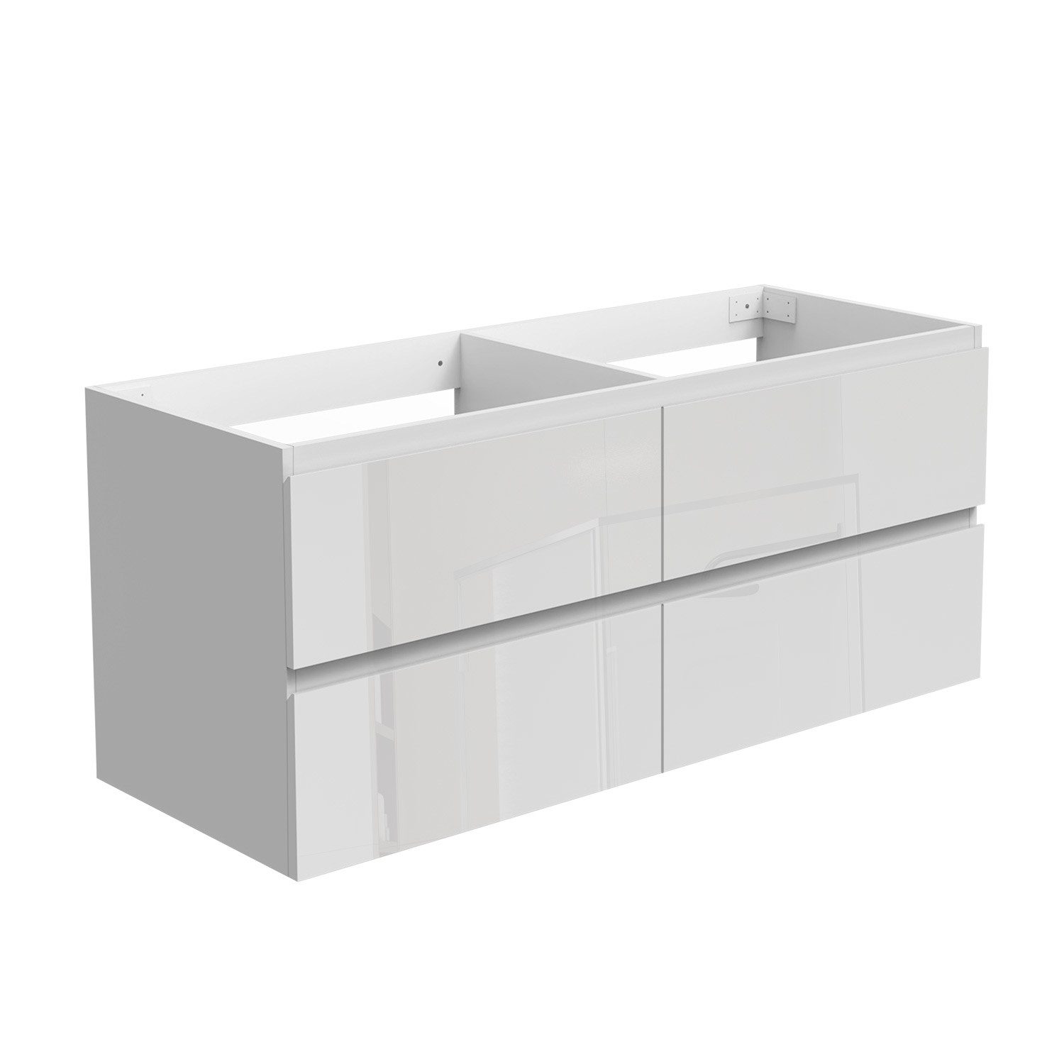 duschspa Waschtisch Unterschrank Waschbeckenunterschrank Waschtischunterschrank Badschrank, 50-120cm Hängeschrank, Matt / Hochglanz