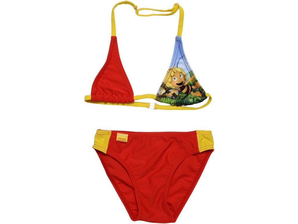 Die Biene Maja Triangel-Bikini rot in verschiedenen Größen