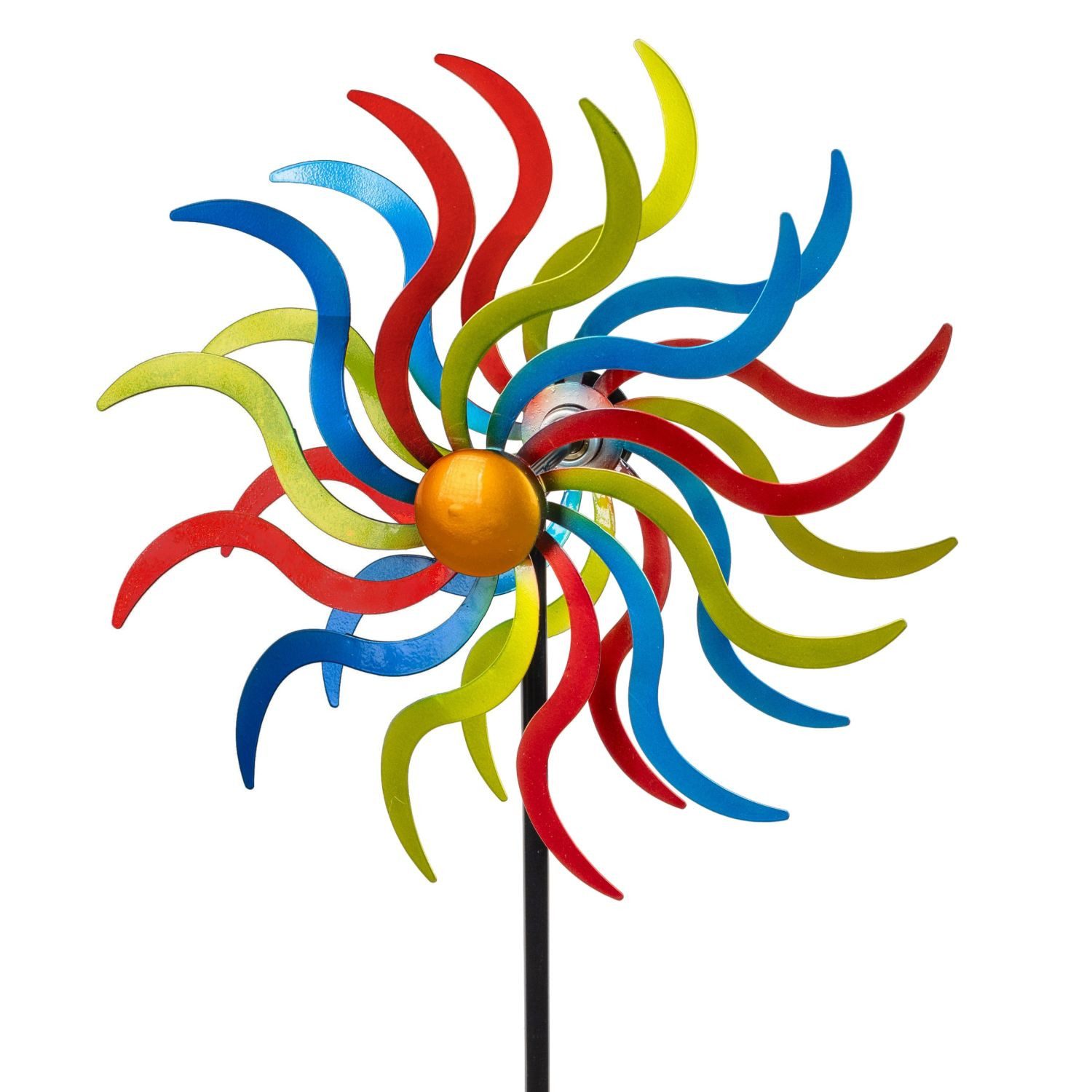 formano Deko-Windrad Sommerzeit, mit Kugellager, Mehrfarbig, Blume, H: 120cm