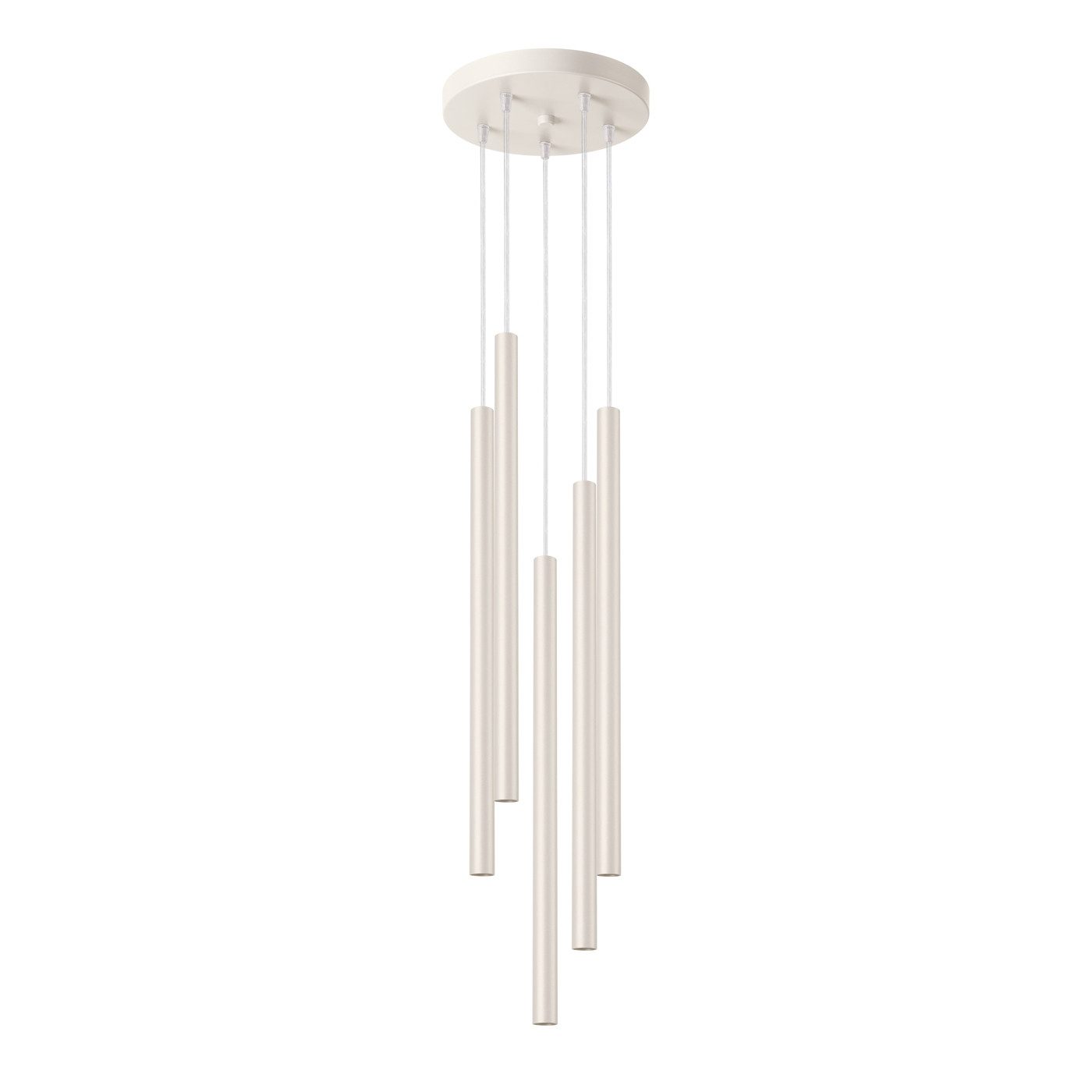 SOLLUX lighting Hängeleuchte Pendelleuchte Pastelo 5P Beige, Nicht enthalten