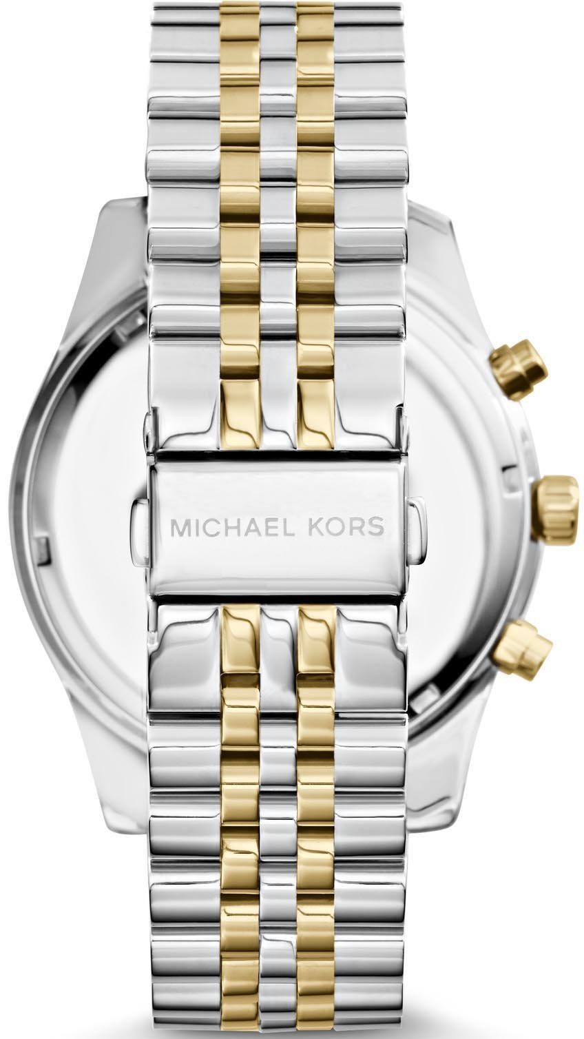MICHAEL KORS Chronograph LEXINGTON MK8344, Quarzuhr, Armbanduhr, Herrenuhr, Stoppfunktion, Edelstahlarmband