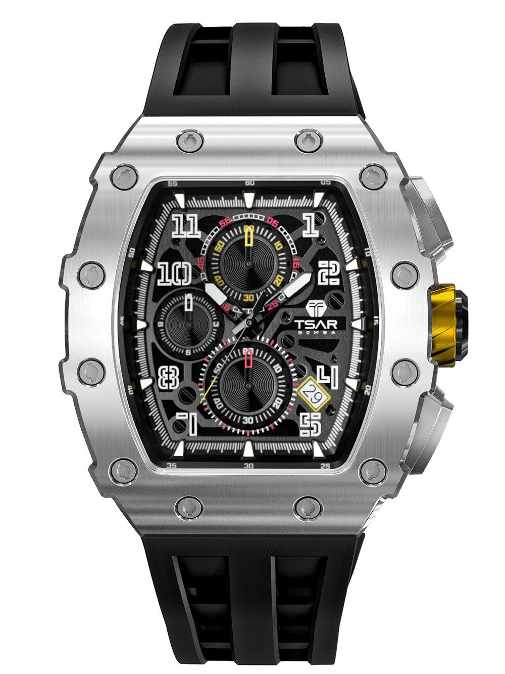 Tsar Bomba Quarzuhr Tsar Bomba TB8204Q-13 Herrenuhr Elementar Chronograph 44mm 5ATM Tsar Bomba TB8204Q-13 Herrenuhr Elementar Chronograph 44mm 5ATM