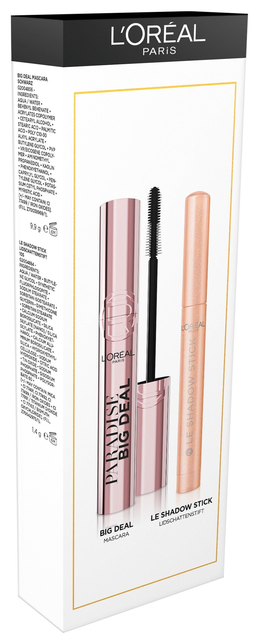L'ORÉAL PARIS Make-up Set L'Oréal Paris Set: Paradise Big Deal Mascara + Le Shadow Stick
