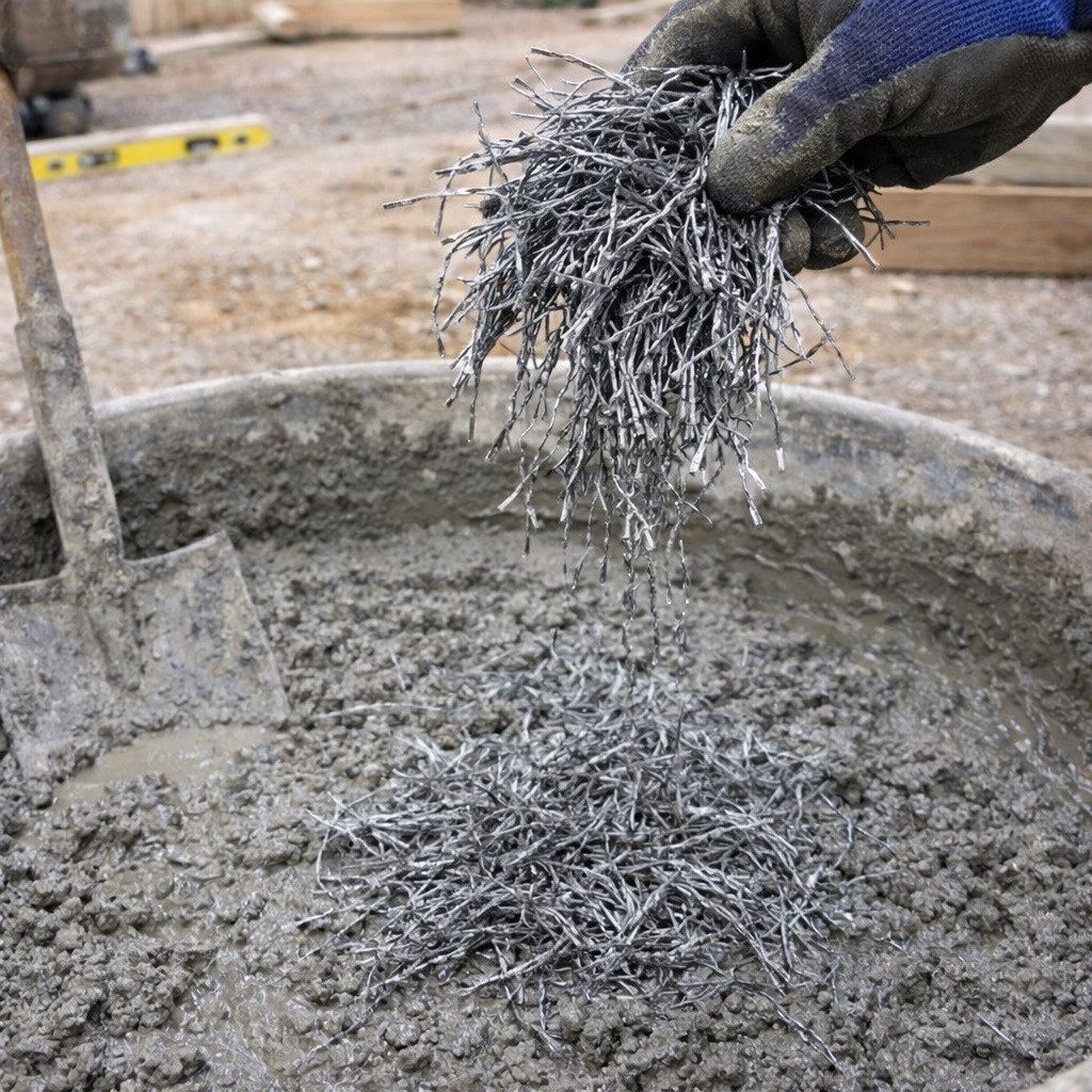 Xlmoebel Mörtel Faser PP Macrofaser Estrich Beton Gips Mörtel Polypropylen 1kg SOFORT