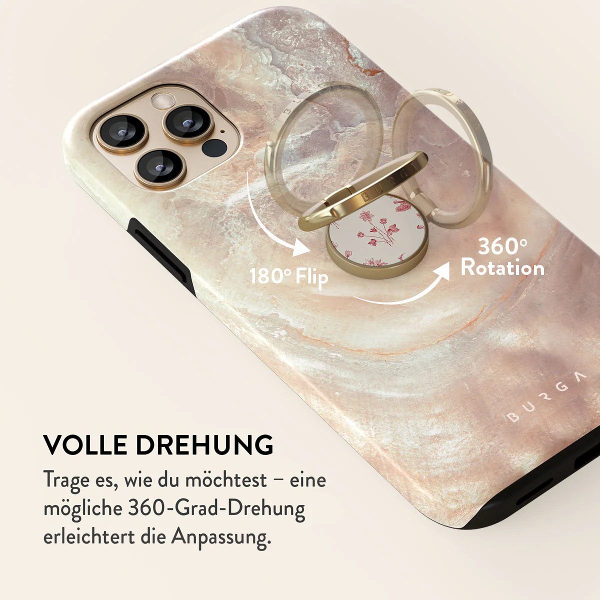 BURGA Popsockets Prairie Ring Holder gold