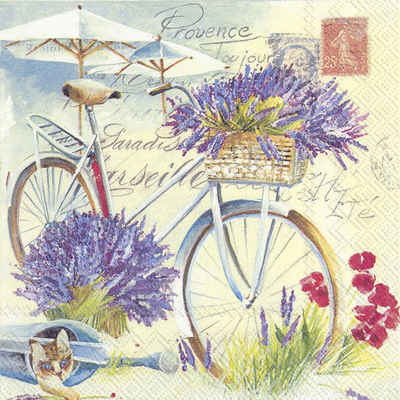 IHR Papierserviette »Provence Urlaub«, (5 St), 33 cm x 33 cm
