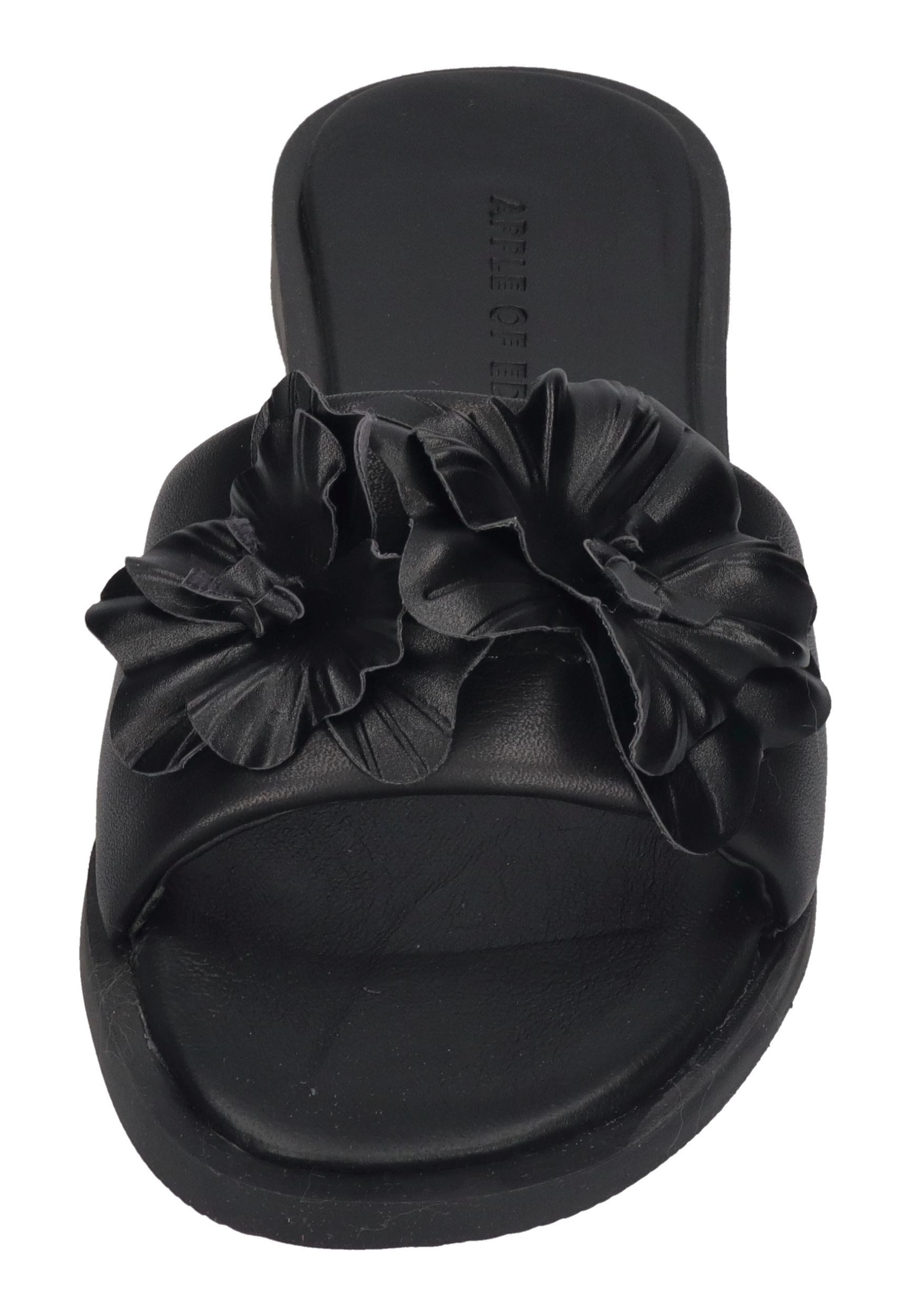 Apple of Eden AGNIS 1-F Pantolette Black Flowers