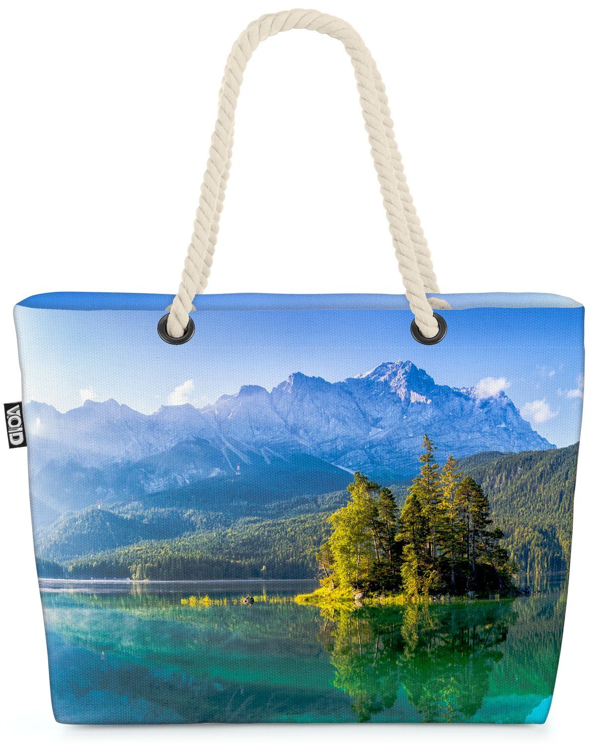 VOID Strandtasche (1-tlg), Deutschlands Zugspitze Österreich Eibsee Fjord Bay Sehenswürdigkeiten