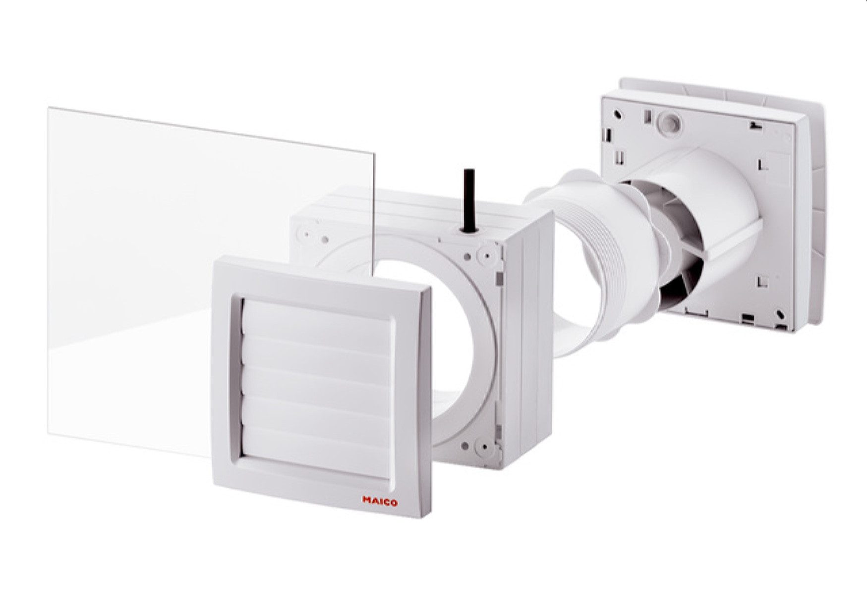 MAICO Wandventilator Fenstereinbausatz FE 100/1 AP, mit selbsttätiger Außenklappe