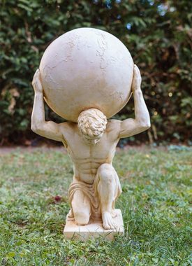 Aubaho Dekofigur XL Atlas Titan Weltkugel Skulptur Figur Statue Garten Haus Antik-Stil