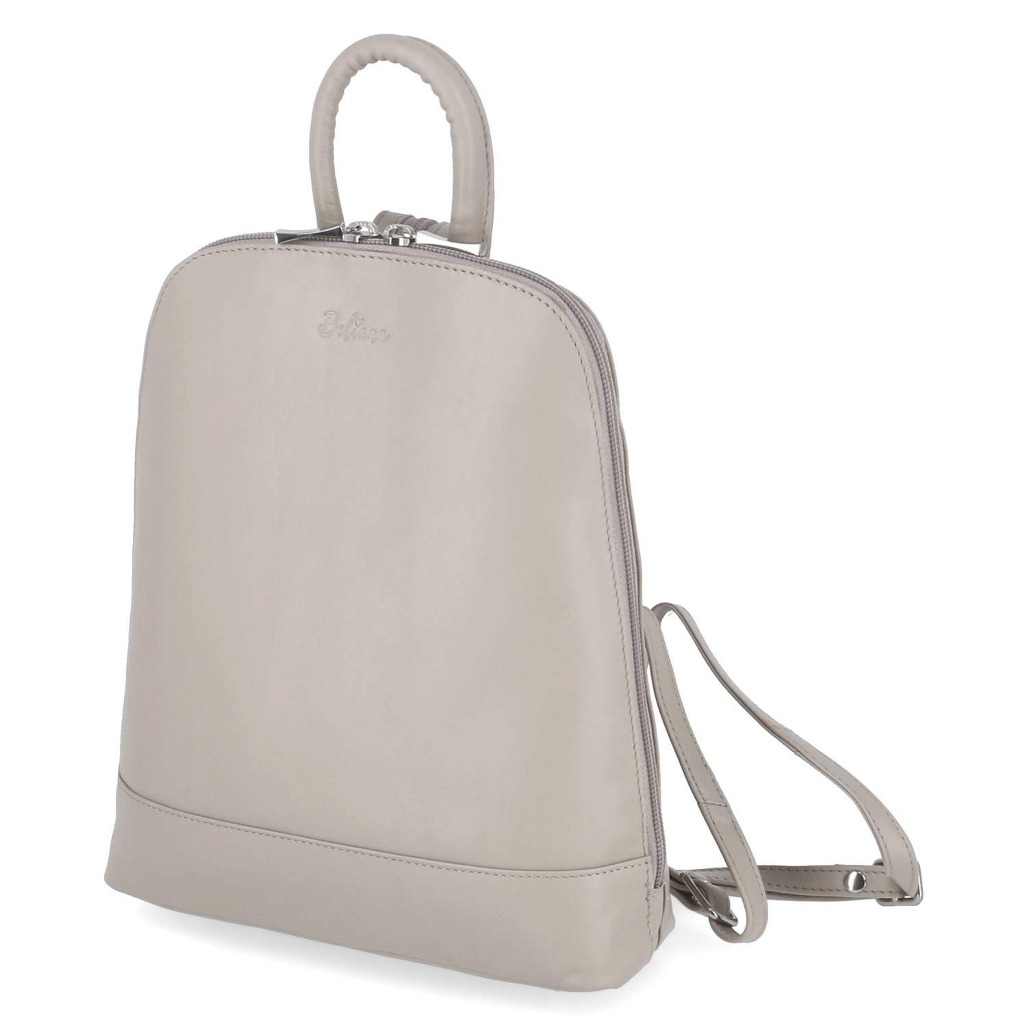 Beliana Cityrucksack Beliana BEL2230-10 Rucksäcke Glattleder beige