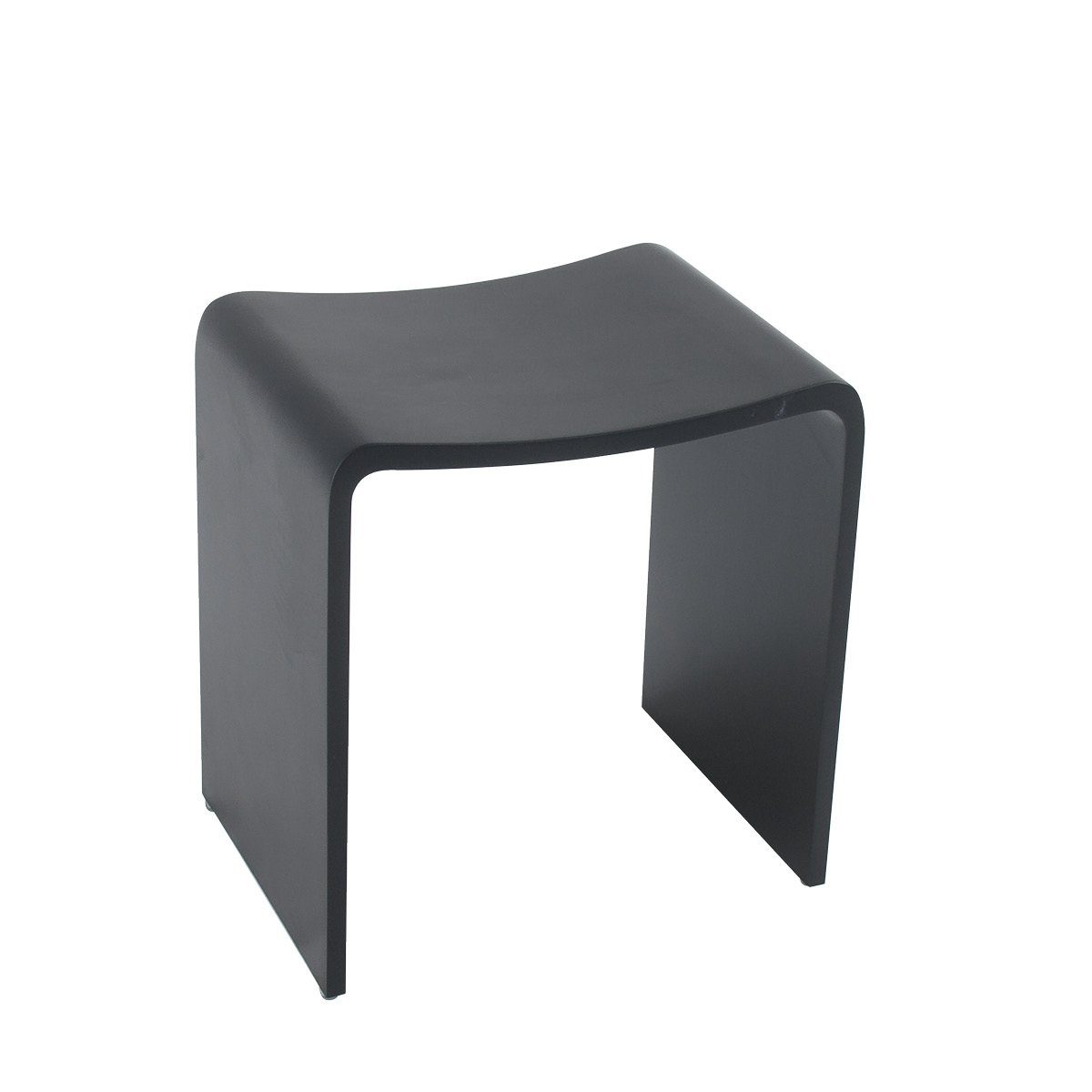 KZOAO Duschhocker Design Spa Badhocker aus Mineralguss Modell "Rom", belastbar bis 150 kg