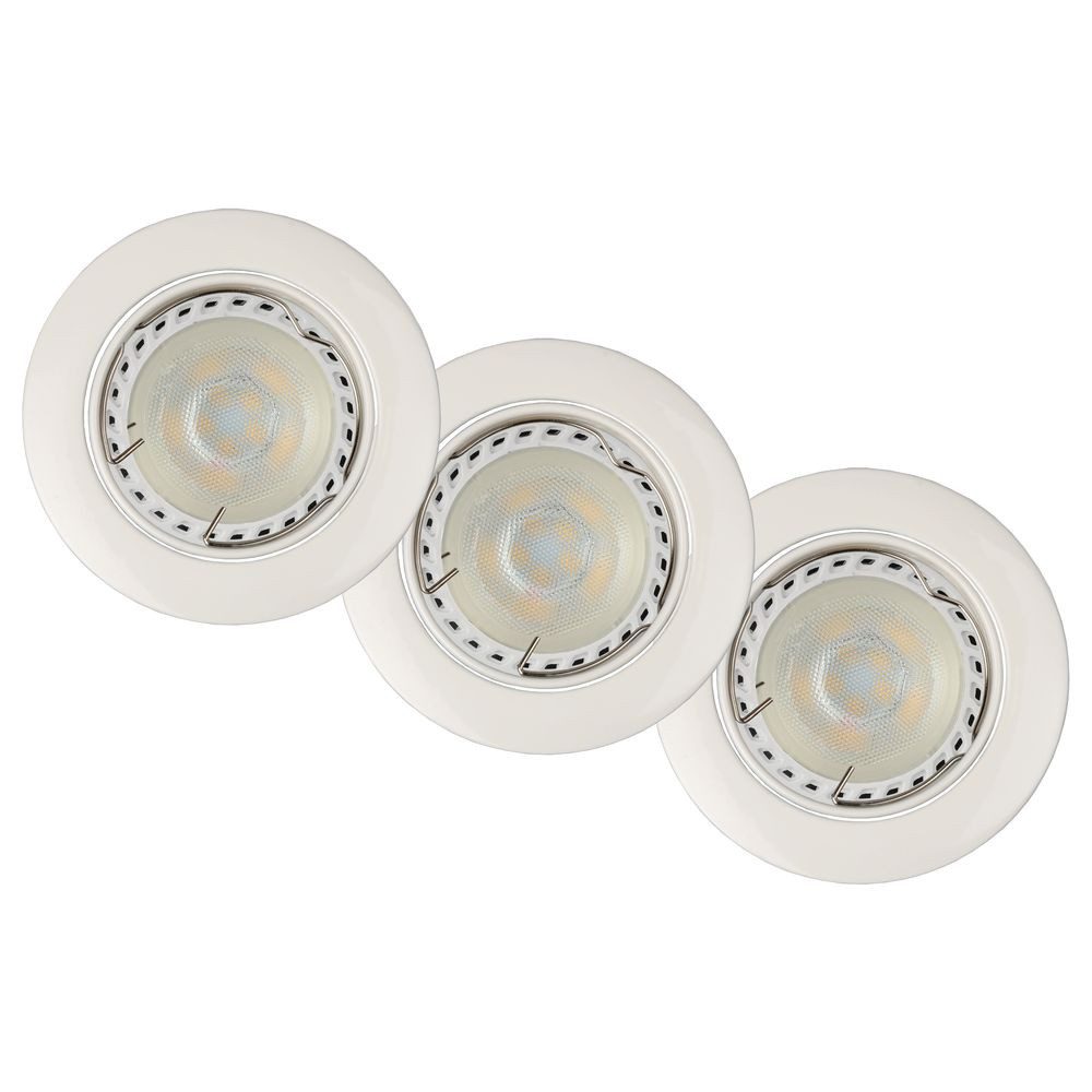 Lucide Einbauleuchte LED Einbaustrahler Focus in Weiß 3x5W 960lm 3000K, LED