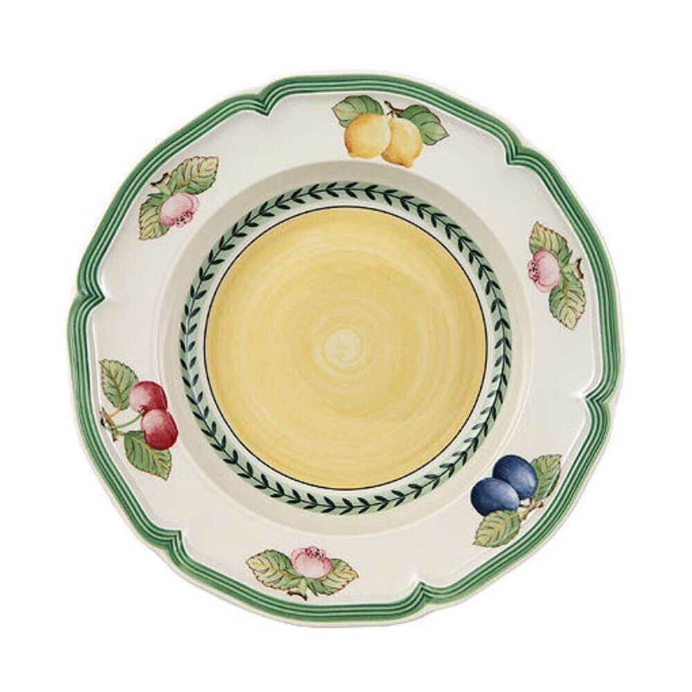 Villeroy & Boch Suppenteller Suppenteller 23 cm French Garden Fleurence, (1 St), Suppenteller, Ø22,8cm, Premium Porcelain, mehrfarbig