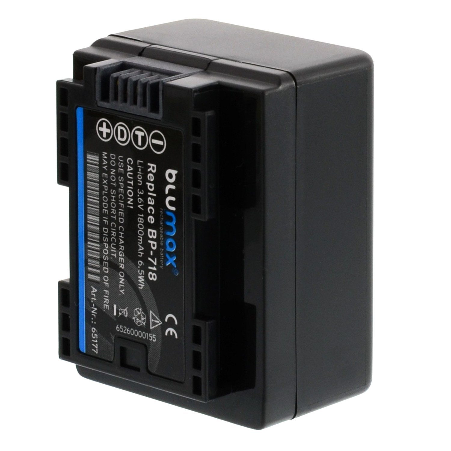 Blumax 2x BP-718 M52 M56 M506 R37 R38 R306 1800 mAh Kamera-Akku