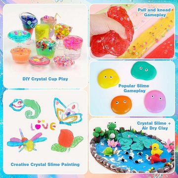 Inshow Knete Knete Play-Doh, Super Farbenset,Slime Fluffy Kit