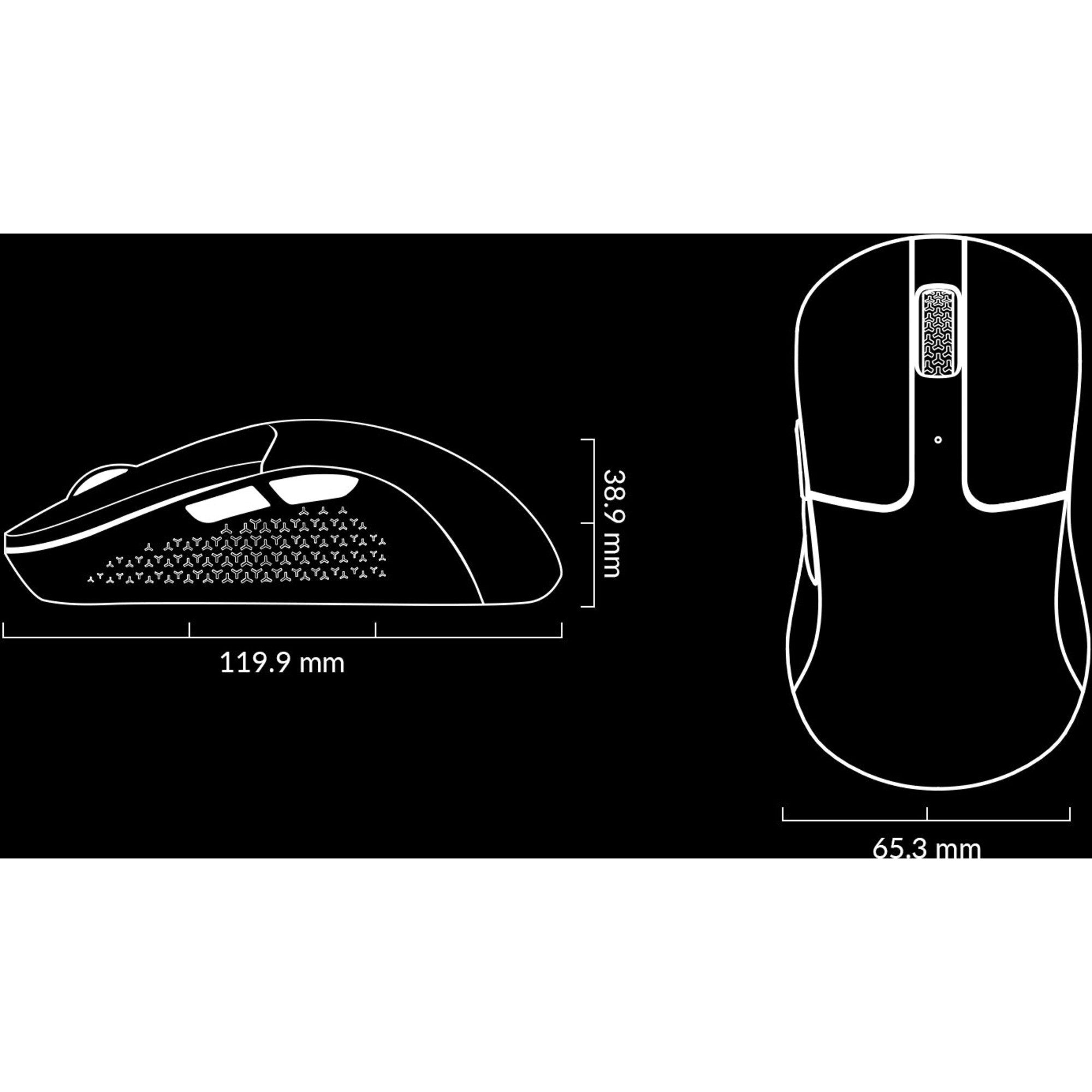Keychron Keychron M3 Mini Wireless 4K-Version, Gaming-Maus Maus (Funk)
