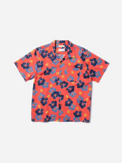 Nudie Jeans T-Shirt Arthur Flower Hawaii Shirt