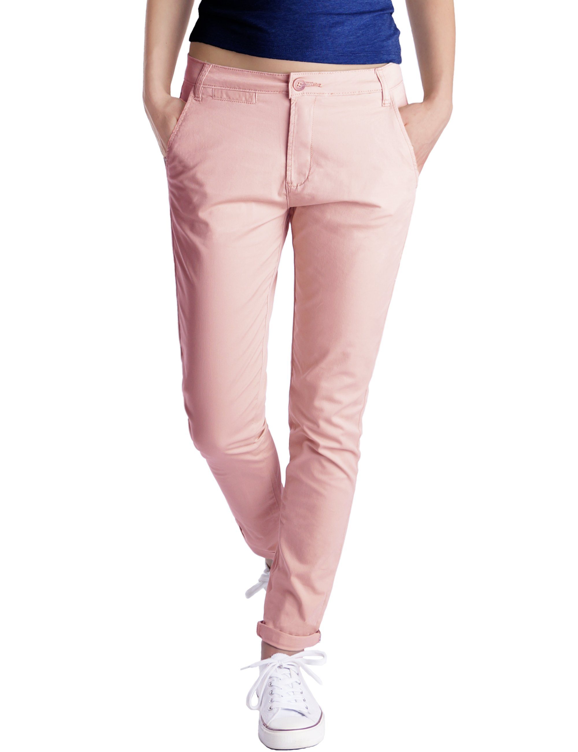 Rosa Fraternel Stretch, Chinohose 4-Pocket-Style