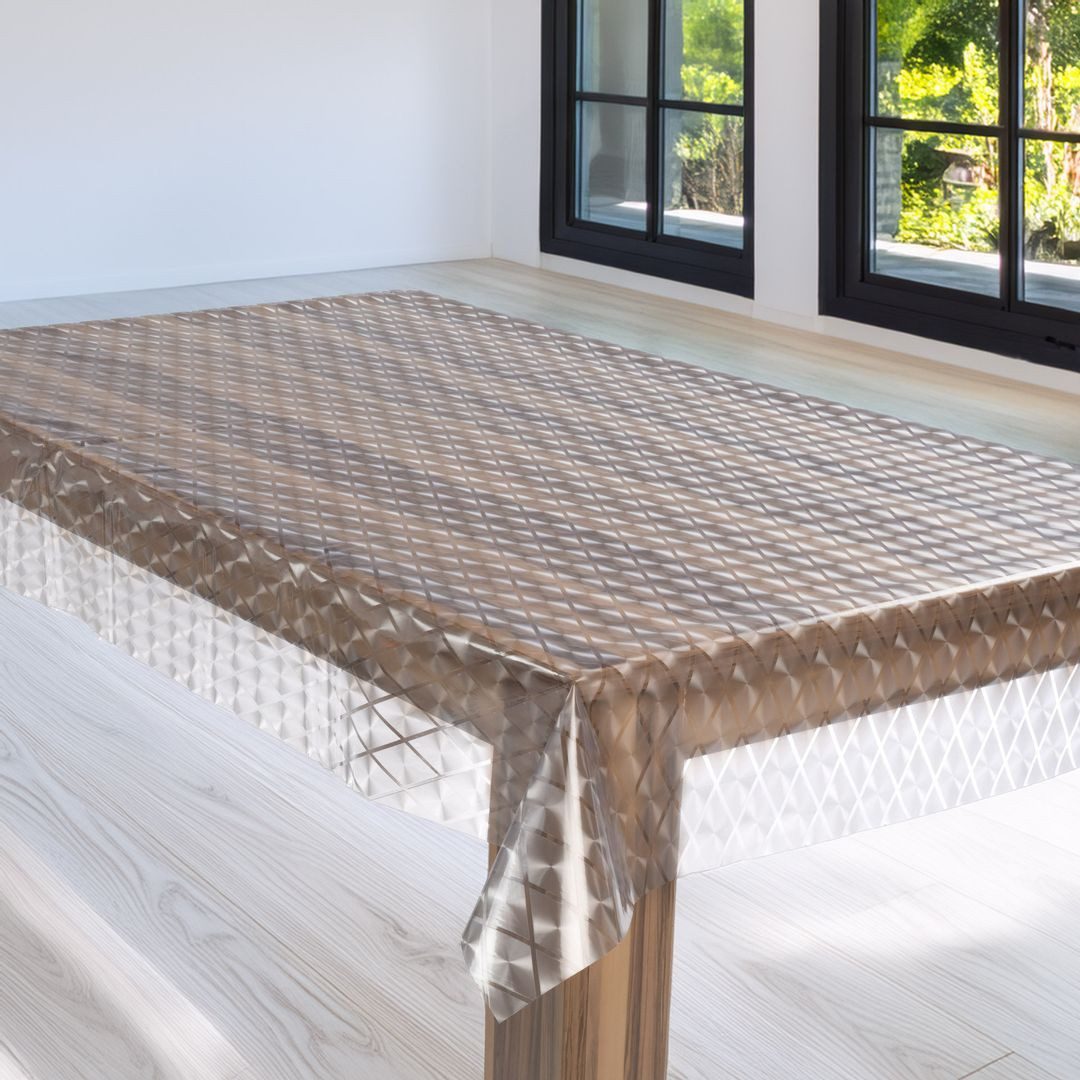 laro Tischdecke Premium Line 0,3mm weich Tischdecke Transparent Prisma PVC günstig online kaufen