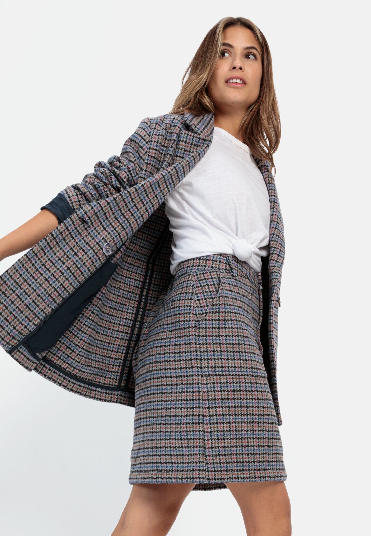 camel active Karorock mit kariertem Muster (1-tlg)