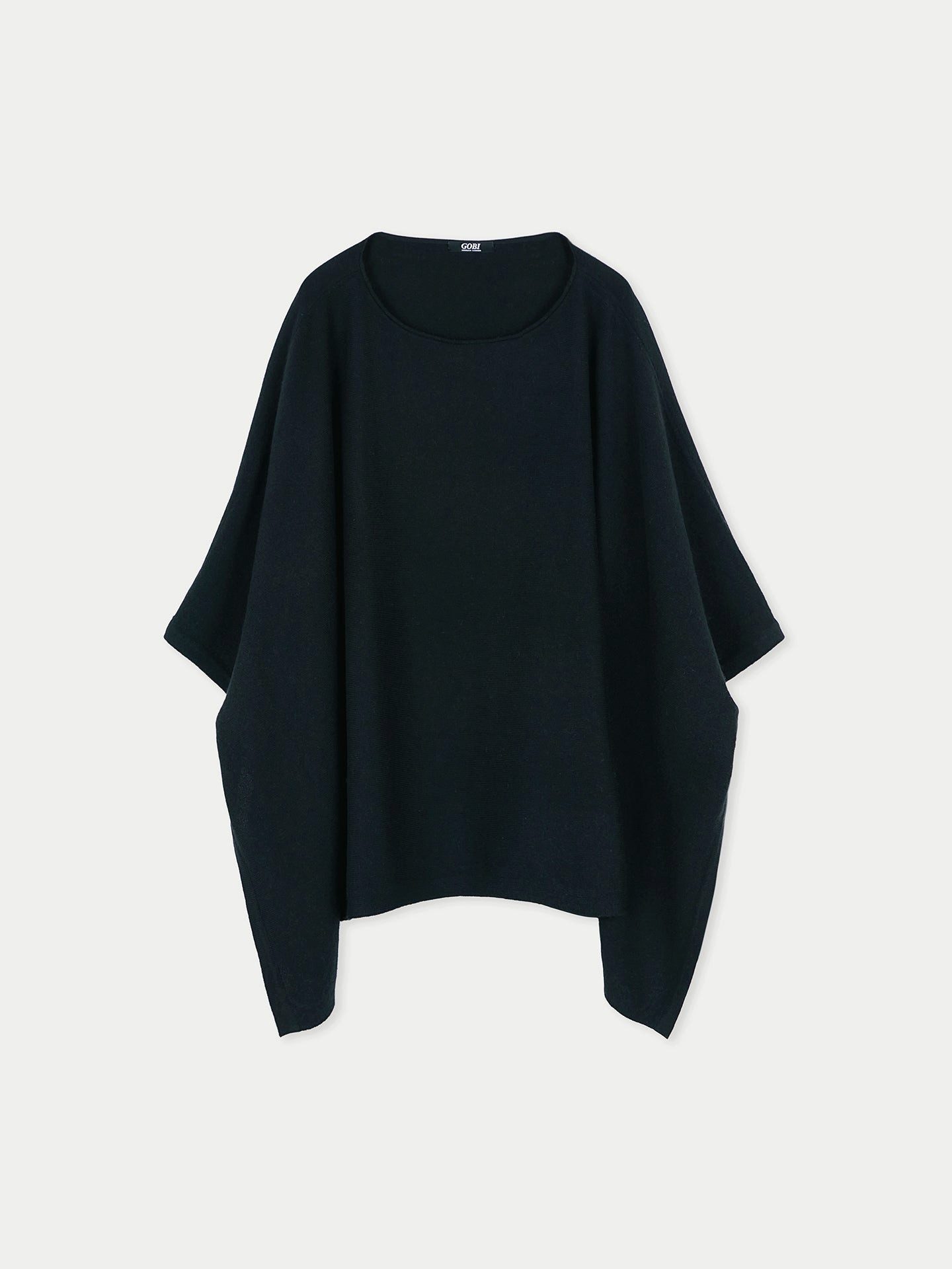 GOBI Cashmere Poncho Kaschmir-Poncho mit U-Boot-Ausschnitt