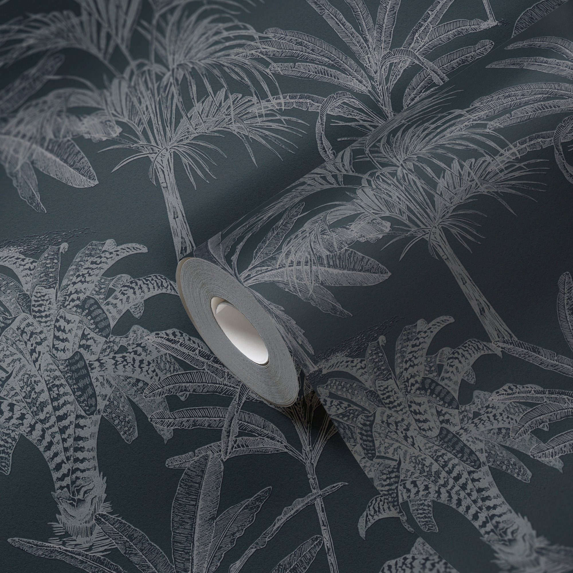 METROPOLIS BY MICHALSKY LIVING Vliestapete Change is good, Tropical Tale, leicht strukturiert, botanisch, floral, tropisch, Designertapete Tapete Palmen Tapeten Wohnzimmer Schlafzimmer Küche