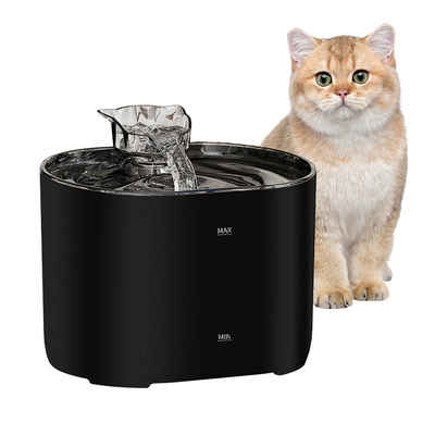 DOPWii Trinkbrunnen Katzentränke, Katzenbrunnen mit 4-stufiger Filterung, mit Smart Sensor, Ultra Silent