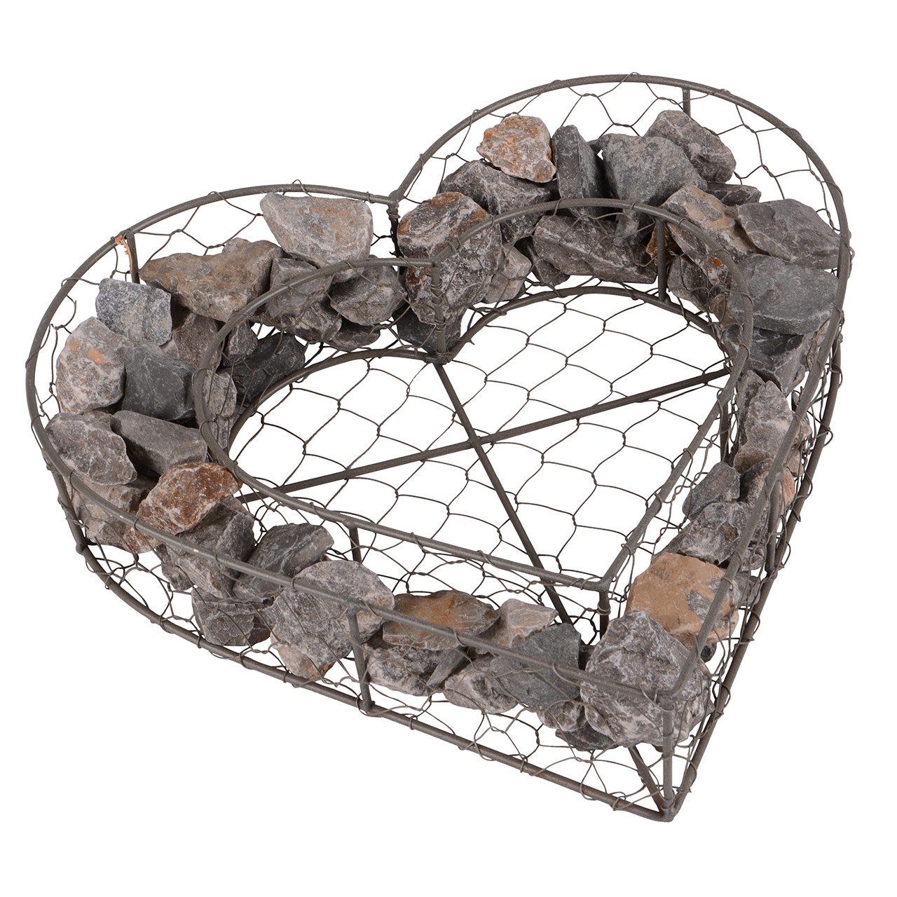 UNUS GARDEN Blumenkasten Herz Metall mit Steinen zum Bepflanzen (1 St) günstig online kaufen